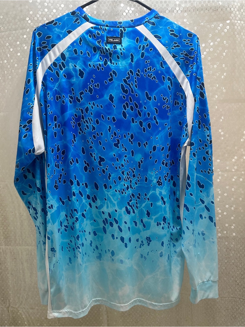 Pelagic Men's Blue & White Long Sleeve Rash Guard - Picture 3 of 5